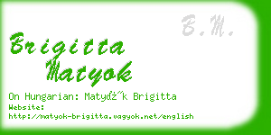 brigitta matyok business card